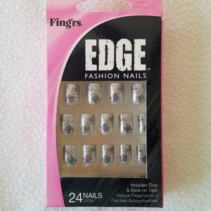 🌷4/$20🎉HP🎉  Fing'rs Edge Fashion 24 Nails Short 32535 #2